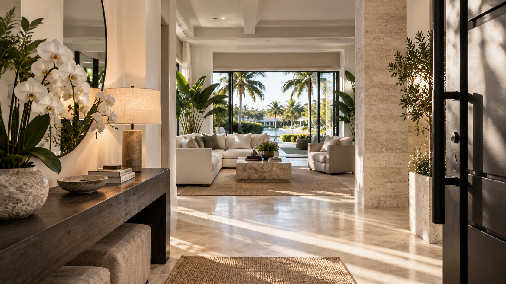 Immaculate residence interior prepared for the homeowner’s arrival